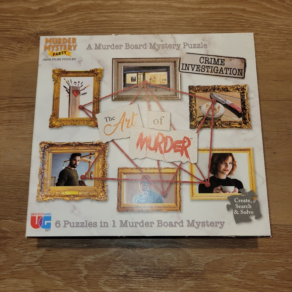 The Art of Murder - A Murder Board Mystery Puzzle - 6 Puzzles In 1 Murder Board